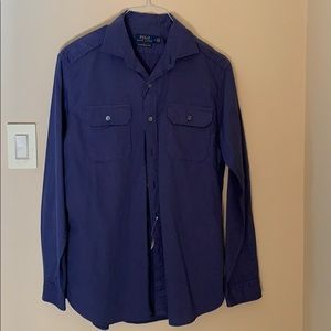 Polo Ralph Lauren blue cotton button down NWT